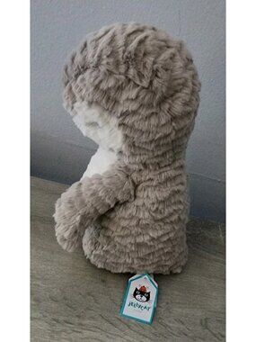 NWT Jellycat Plush Ditzi Penguin 10” Medium Gray White Retired  Stuffed Animal